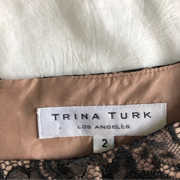 Trina Turk Silk and Lace Cocktail Dress - Picture 2 of 13